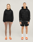 Relaxed Heavy Offcourt Hoodie - Schwarz