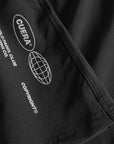 Womens Active Globe Shorts - Black