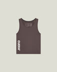 Oncourt Slim Tank Top - Dark Brown