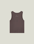 Oncourt Slim Tank Top - Dark Brown