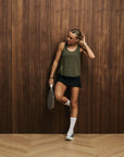 Oncourt Cuera Airy Tank Top - Army