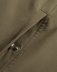 Cuera Active Cuera Track Jacket in Army, hardware and clip detail