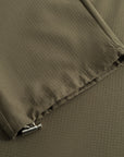 Cuera Active Cuera Track Pants in Army, seam and stitching detail