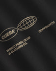 Cuera Active Gilet in Black, logo print detail