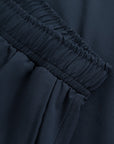 Cuera Mens Active Globe Shorts in Navy, waistband detail