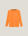 Cuera Oncourt LS Layer T-Shirt in Orange, flat lay front view