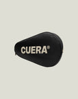 Cuera Padel Racket Sleeve in Black, flat lay front view