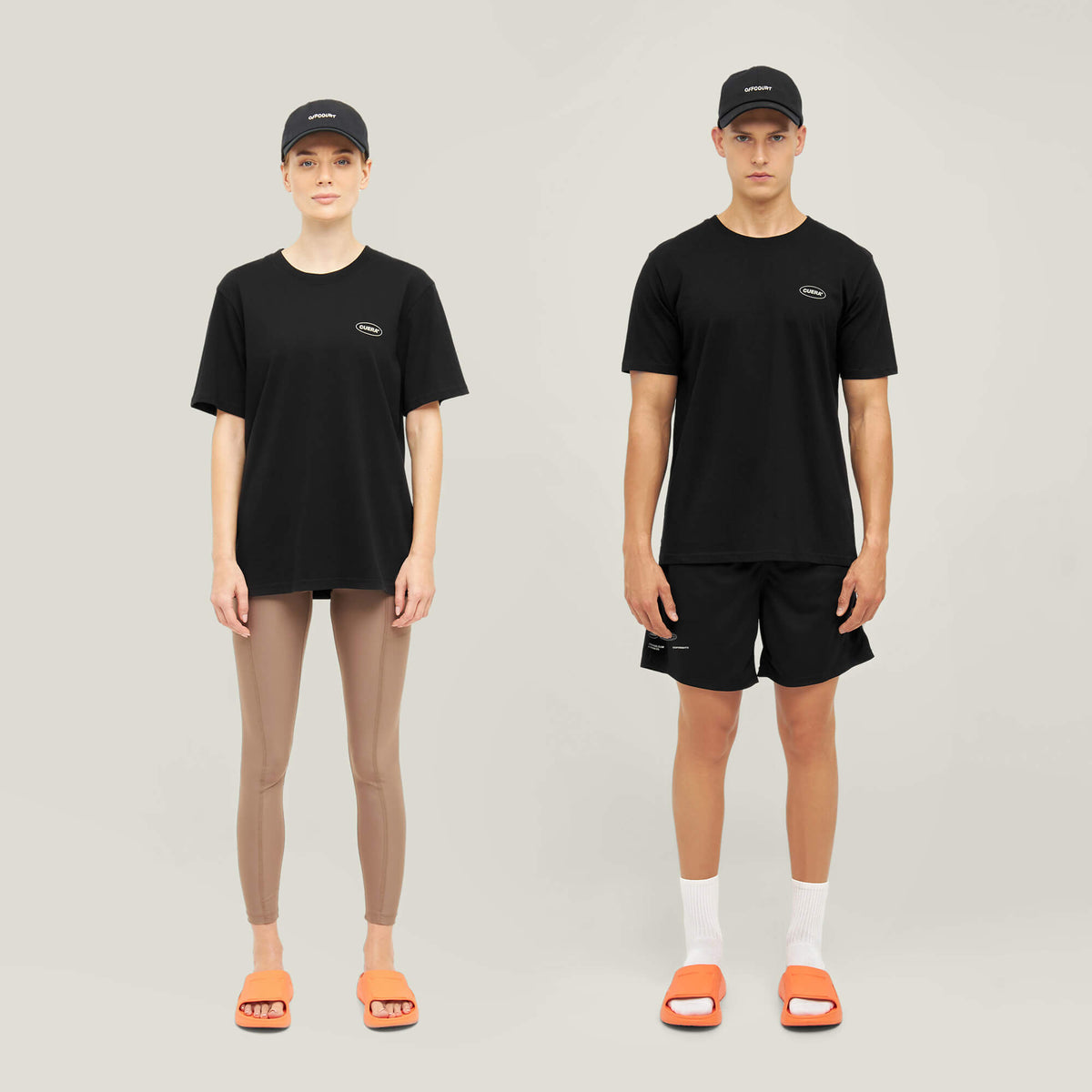 Relaxed Heavy Offcourt T-Shirt - Schwarz