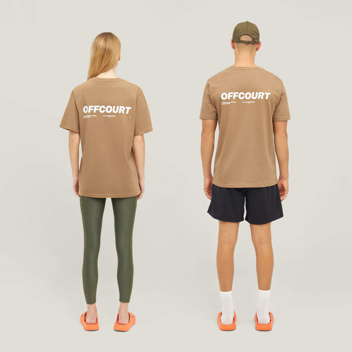 Relaxed Heavy Offcourt T-Shirt - Braun