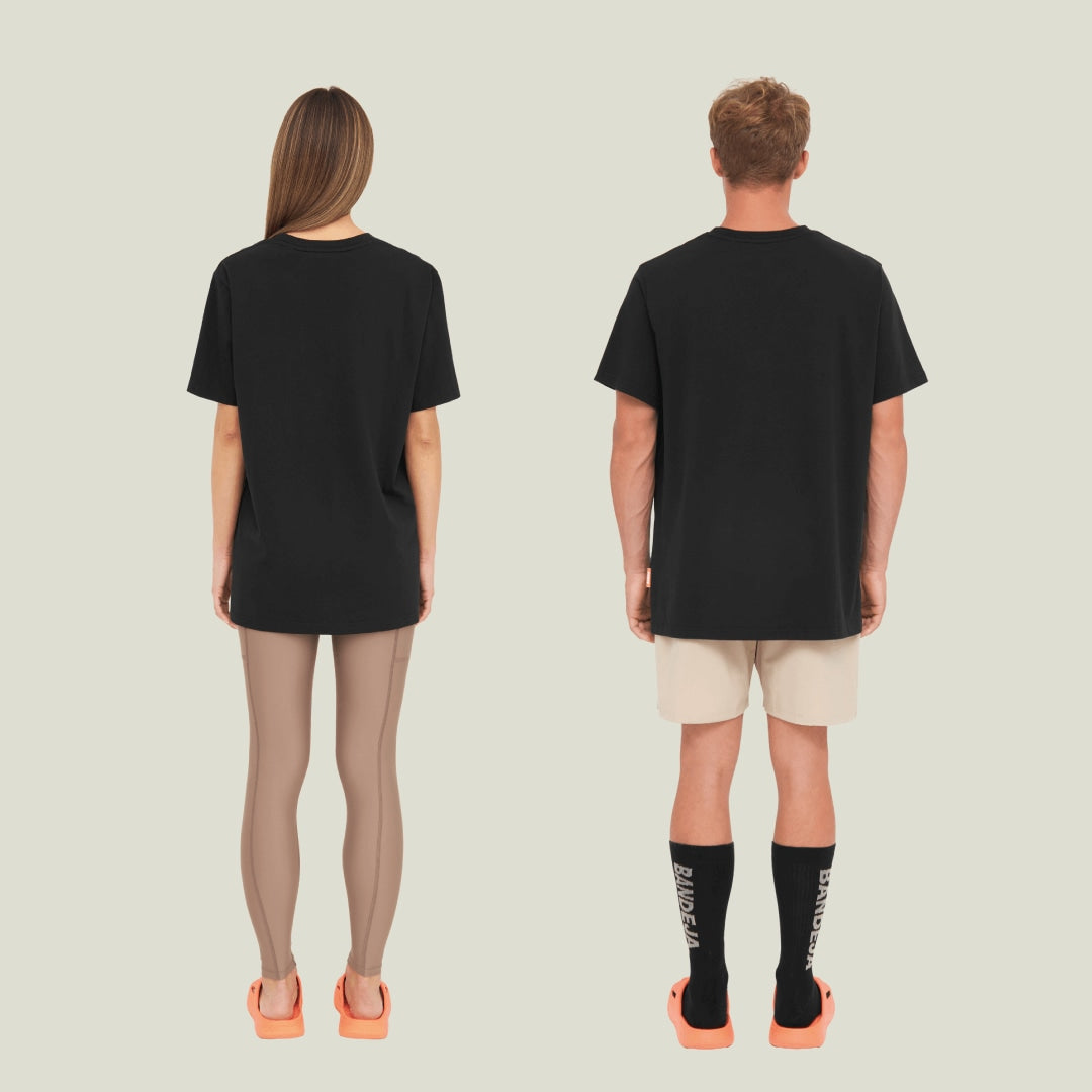 Relaxed Oversize Offcourt T-Shirt P - Schwarz