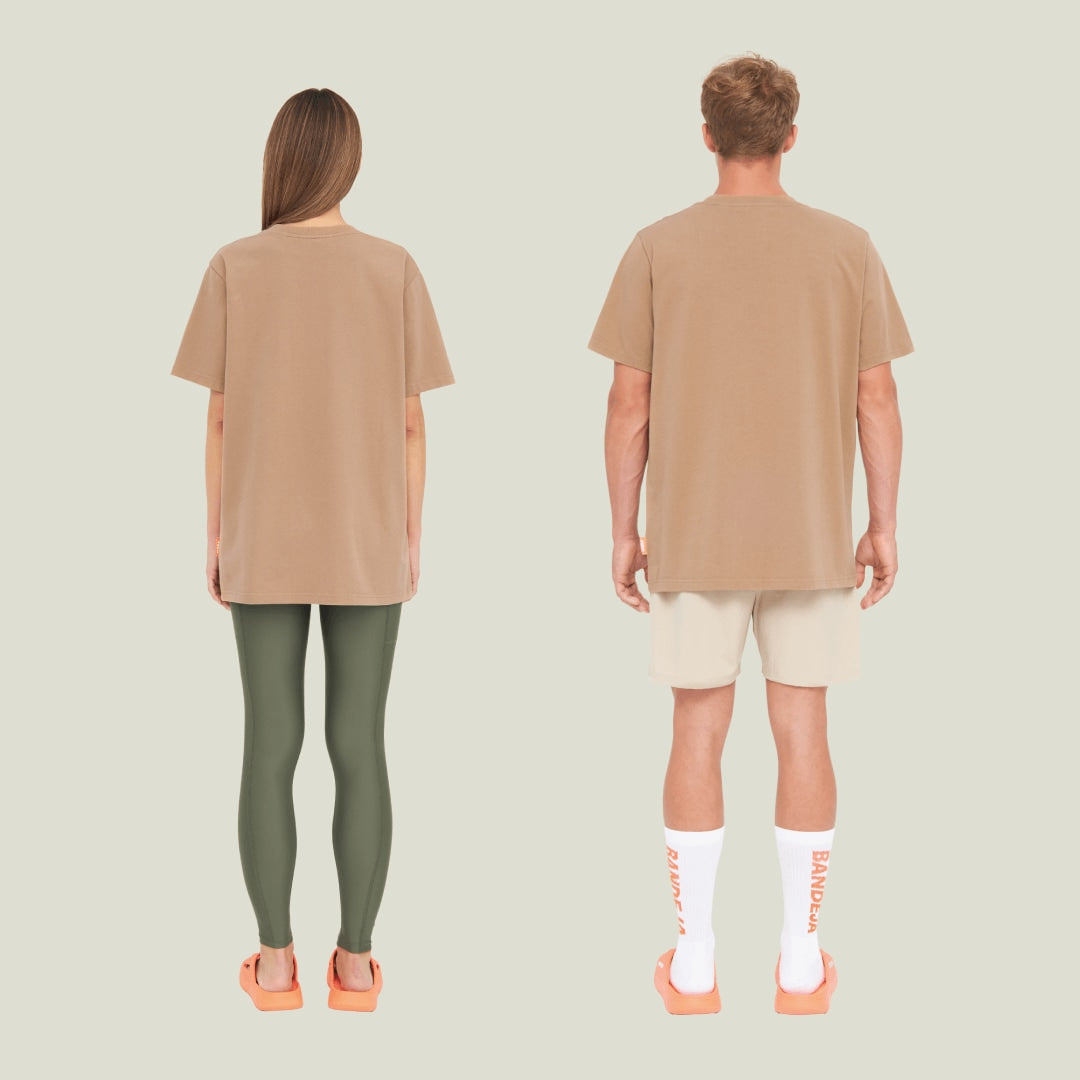 Relaxed Oversize Offcourt T-Shirt P - Braun