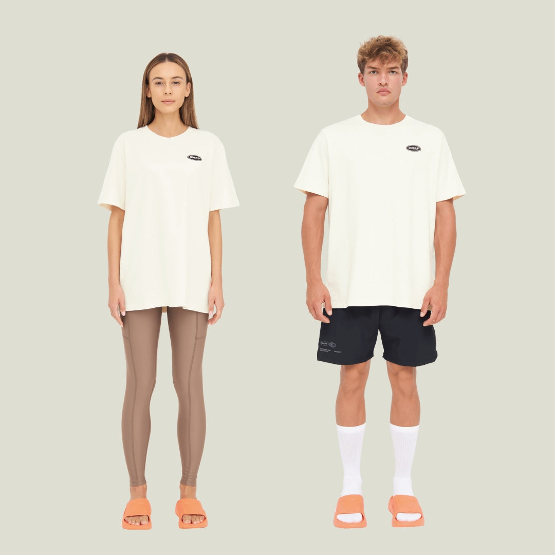 Relaxed Oversize Offcourt T-Shirt P - Off-White