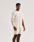 Active Light Weight T-Shirt - Off White/Walnut