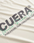 Active Light Weight T-Shirt - Off White w. Navy/Green