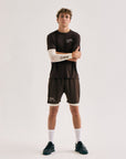Oncourt Airy Logo T-Shirt - Dark Brown