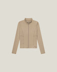 Active Soft Zip Cardigan - Sand