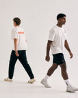 Offcourt Logo T-Shirt - Off White w. Orange