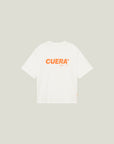 Offcourt Logo T-Shirt - Off White w. Orange