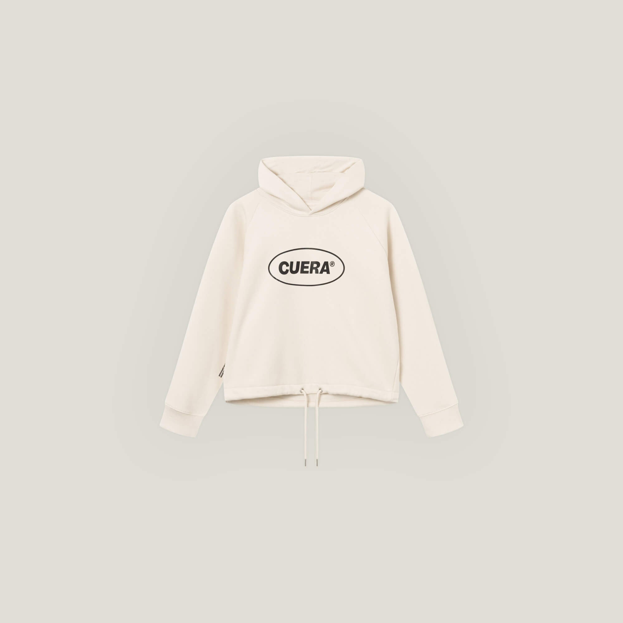 Cropped Merch Hoodie - Off-White