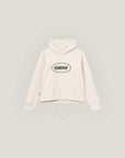 Cropped Merch Hoodie - Off-White