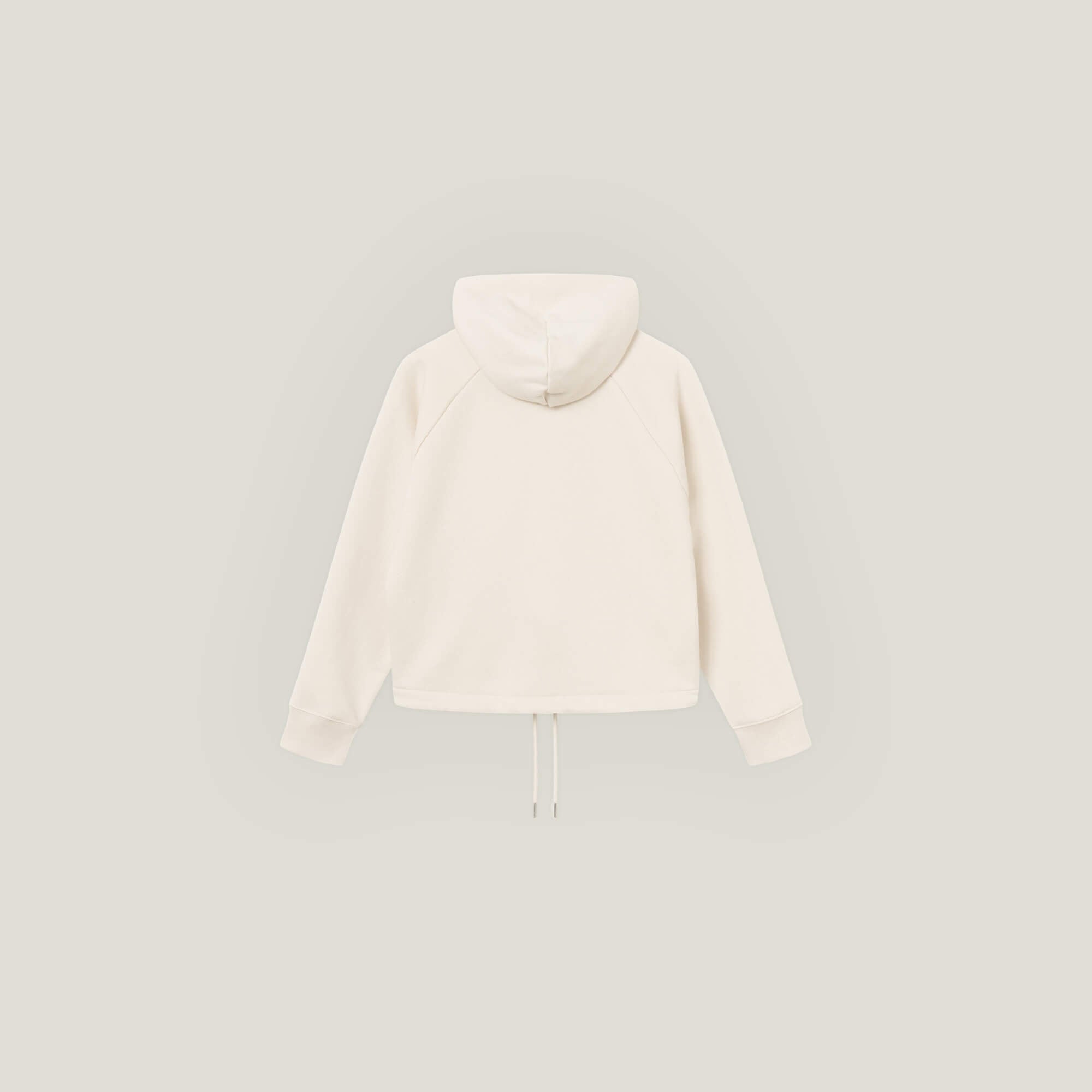 Cropped Merch Hoodie - Off-White