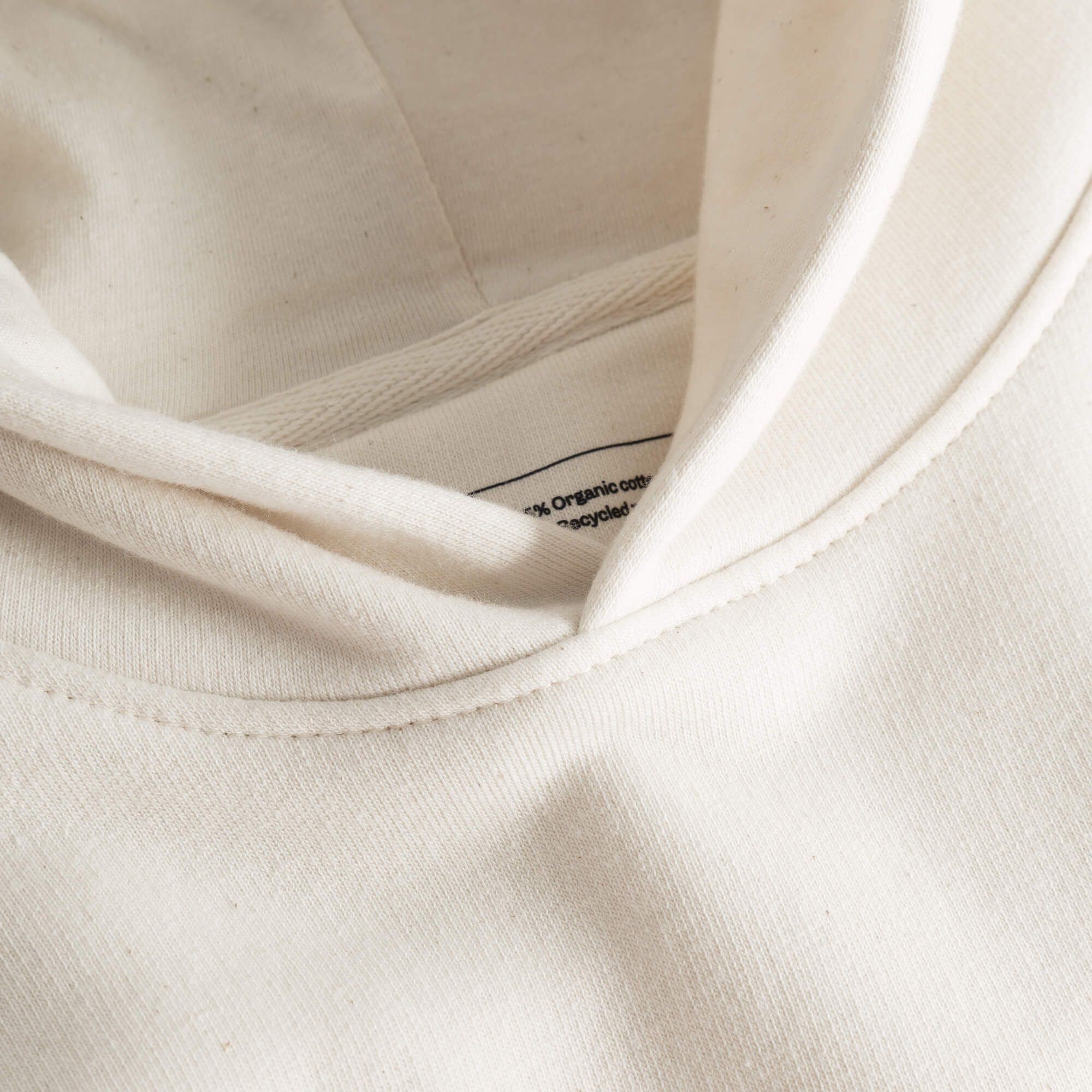 Cropped Merch Hoodie - Off-White