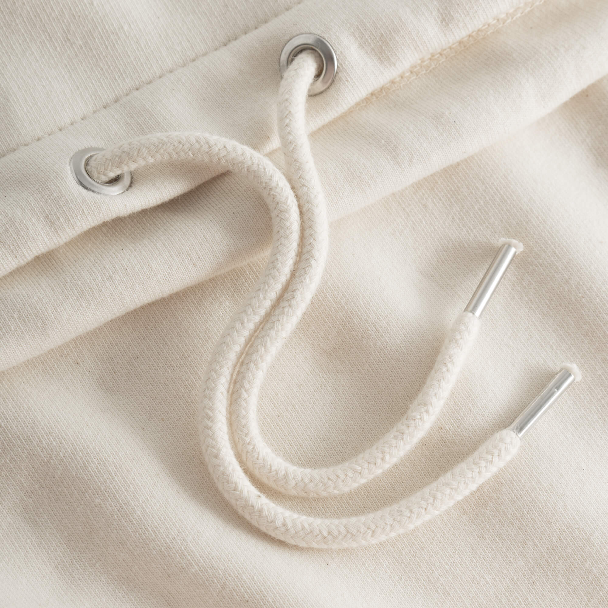 Cropped Merch Hoodie - Off-White