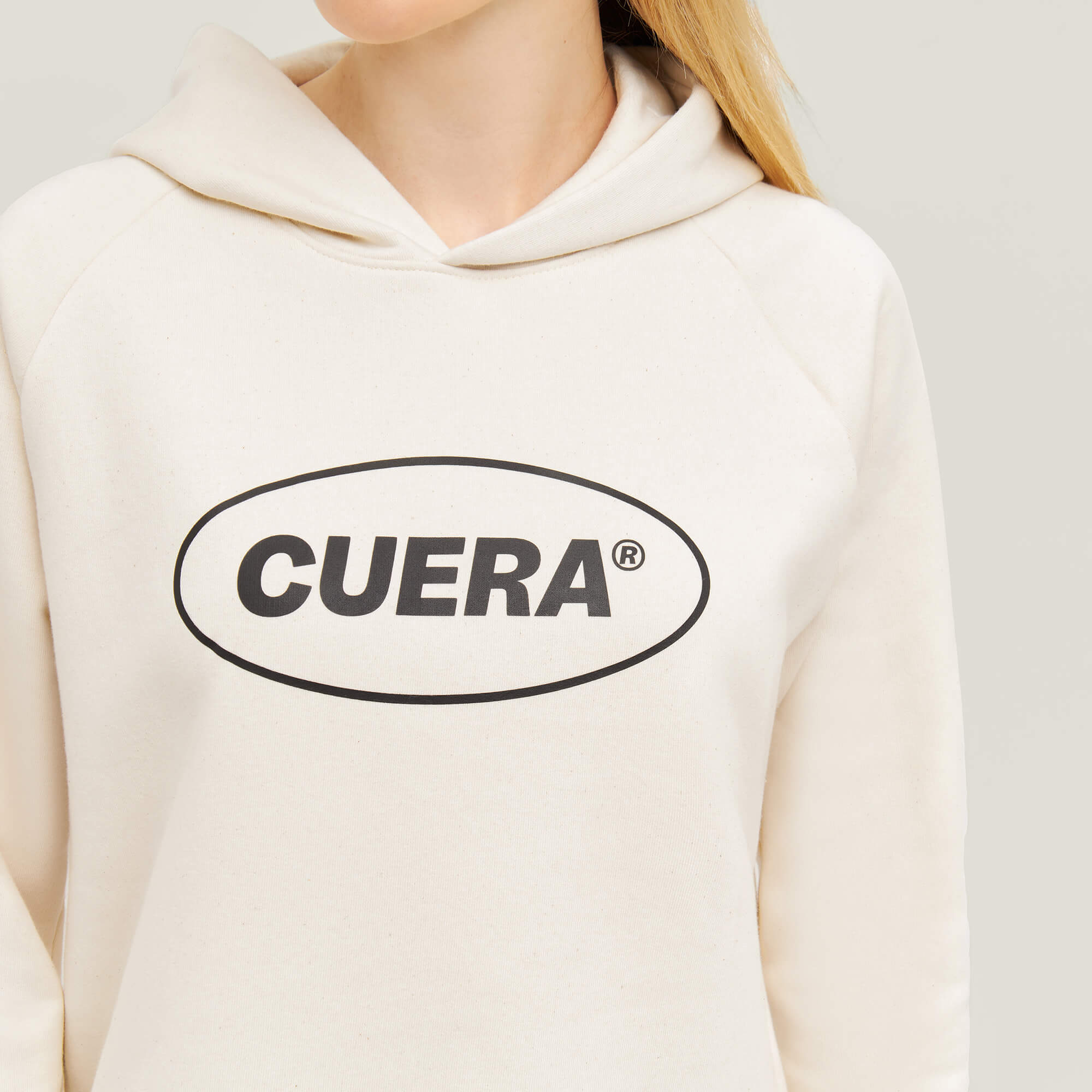Cropped Merch Hoodie - Off-White