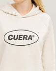 Cropped Merch Hoodie - Off-White