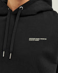 Relaxed Heavy Offcourt Hoodie - Schwarz