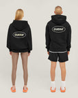 Relaxed Heavy Offcourt Hoodie - Schwarz