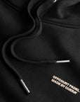 Relaxed Heavy Offcourt Hoodie - Schwarz