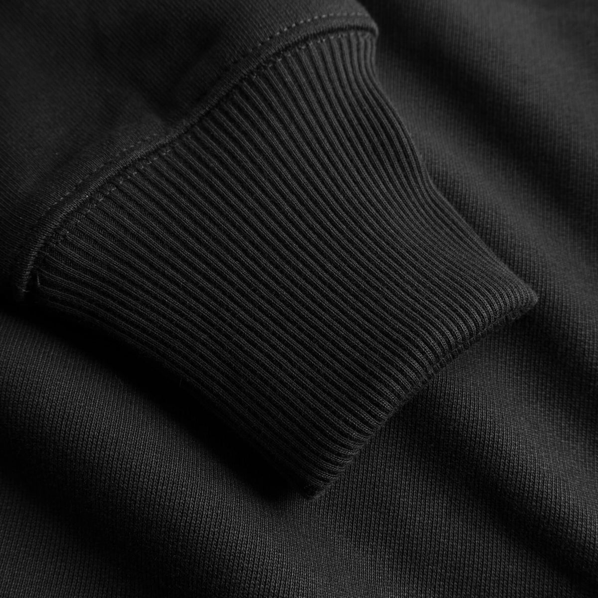 Relaxed Heavy Offcourt Hoodie - Schwarz