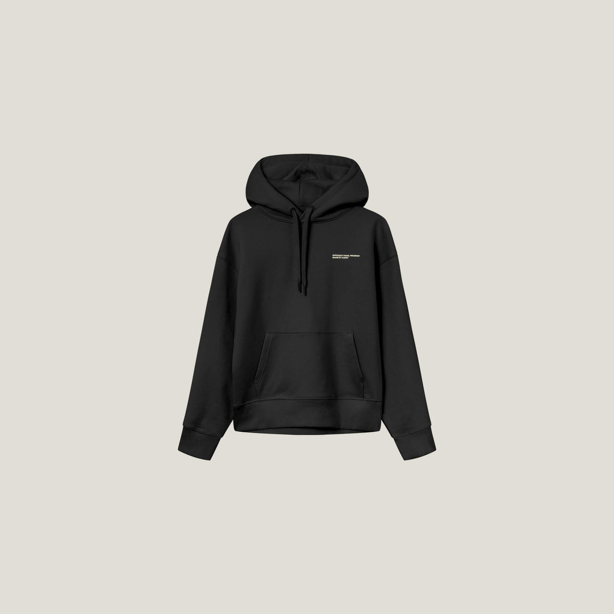 Relaxed Heavy Offcourt Hoodie - Schwarz