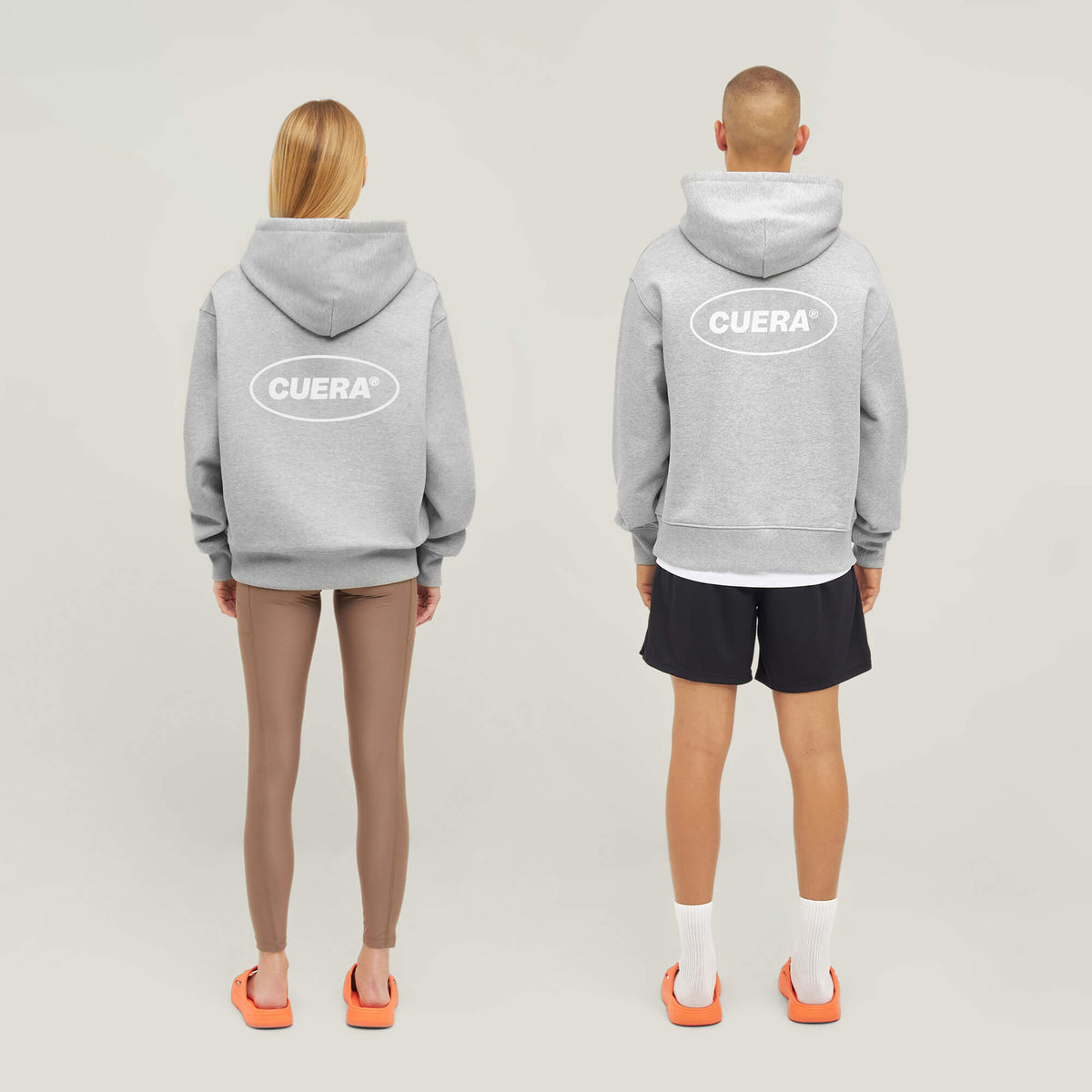 Relaxed Heavy Offcourt Hoodie - Grau