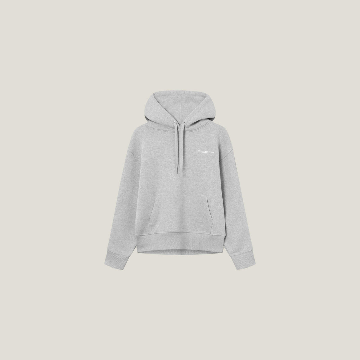 Relaxed Heavy Offcourt Hoodie - Grau