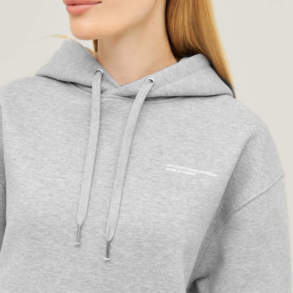 Relaxed Heavy Offcourt Hoodie - Grau
