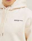 Relaxed Heavy Offcourt Hoodie - Off-White