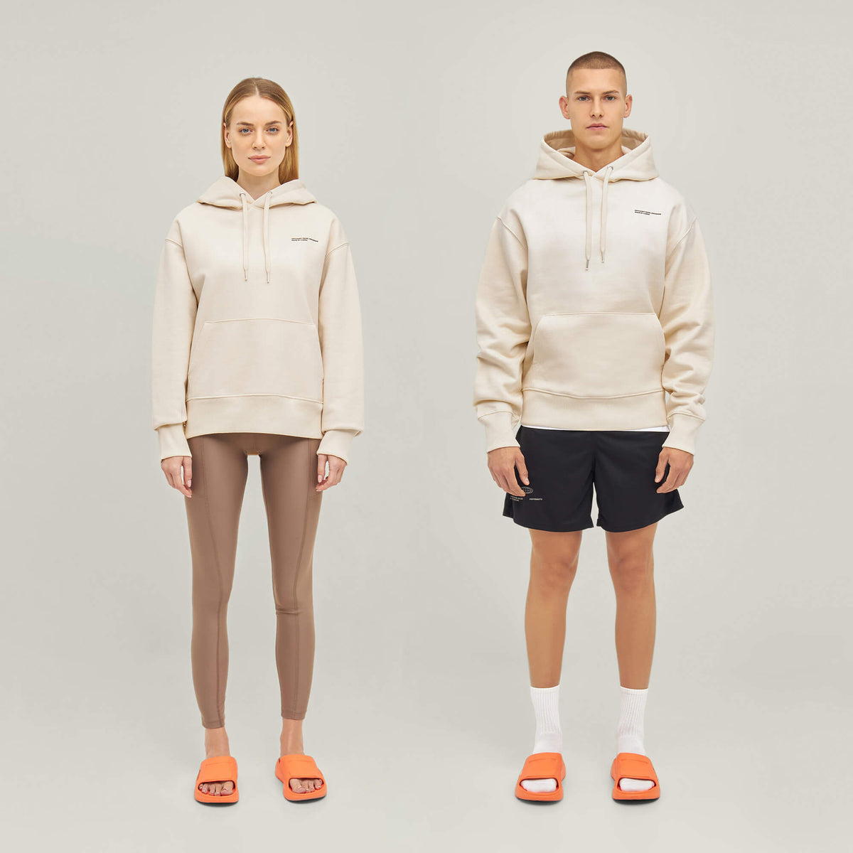 Relaxed Heavy Offcourt Hoodie - Off-White