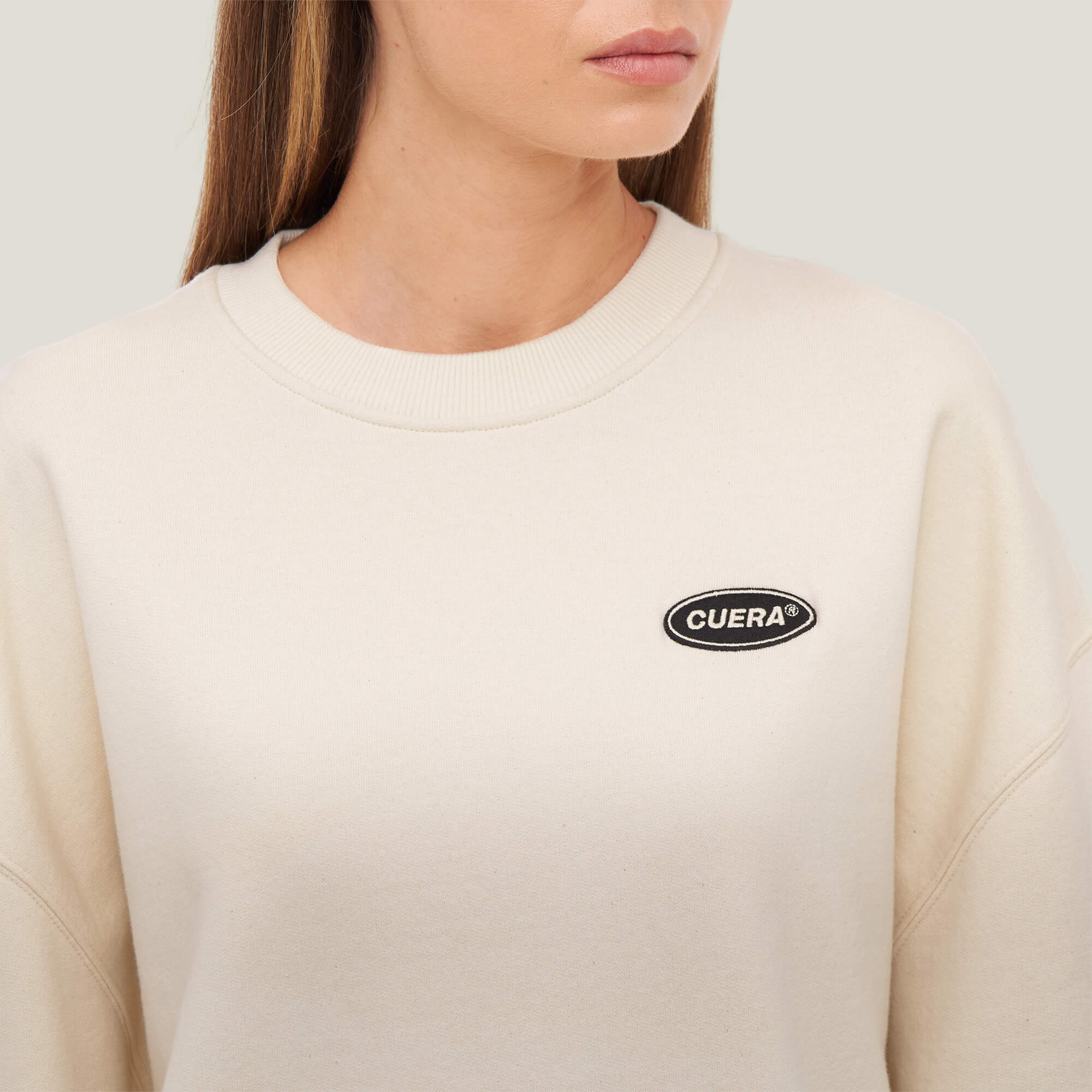 Relaxed Offcourt Crew P - Off-White