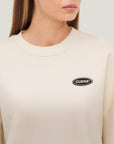 Relaxed Offcourt Crew P - Off-White