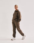 Offcourt Cuera Half Zip Sweat - Walnut