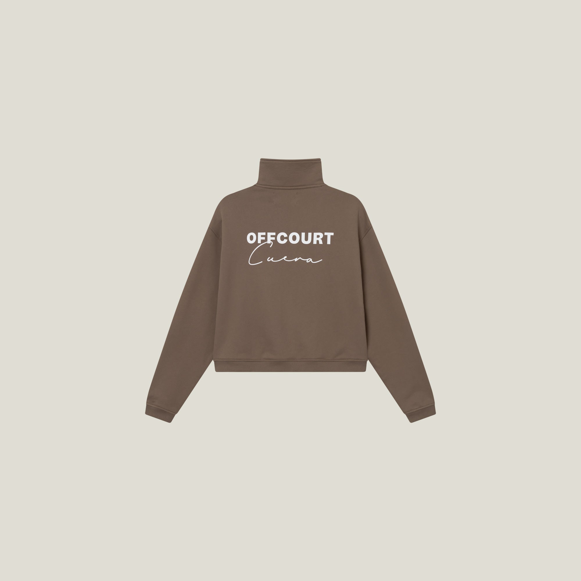 Offcourt Cuera Half Zip Sweat - Walnut
