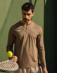 Flame Light Weight Polo LS - Walnuss
