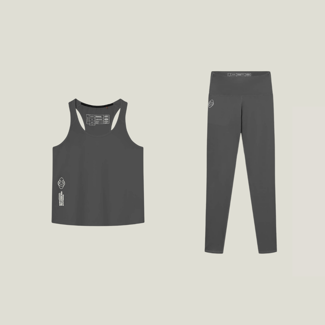 Oncourt WPC Tank Top &amp; H.W Long Tights Grau-Bundle
