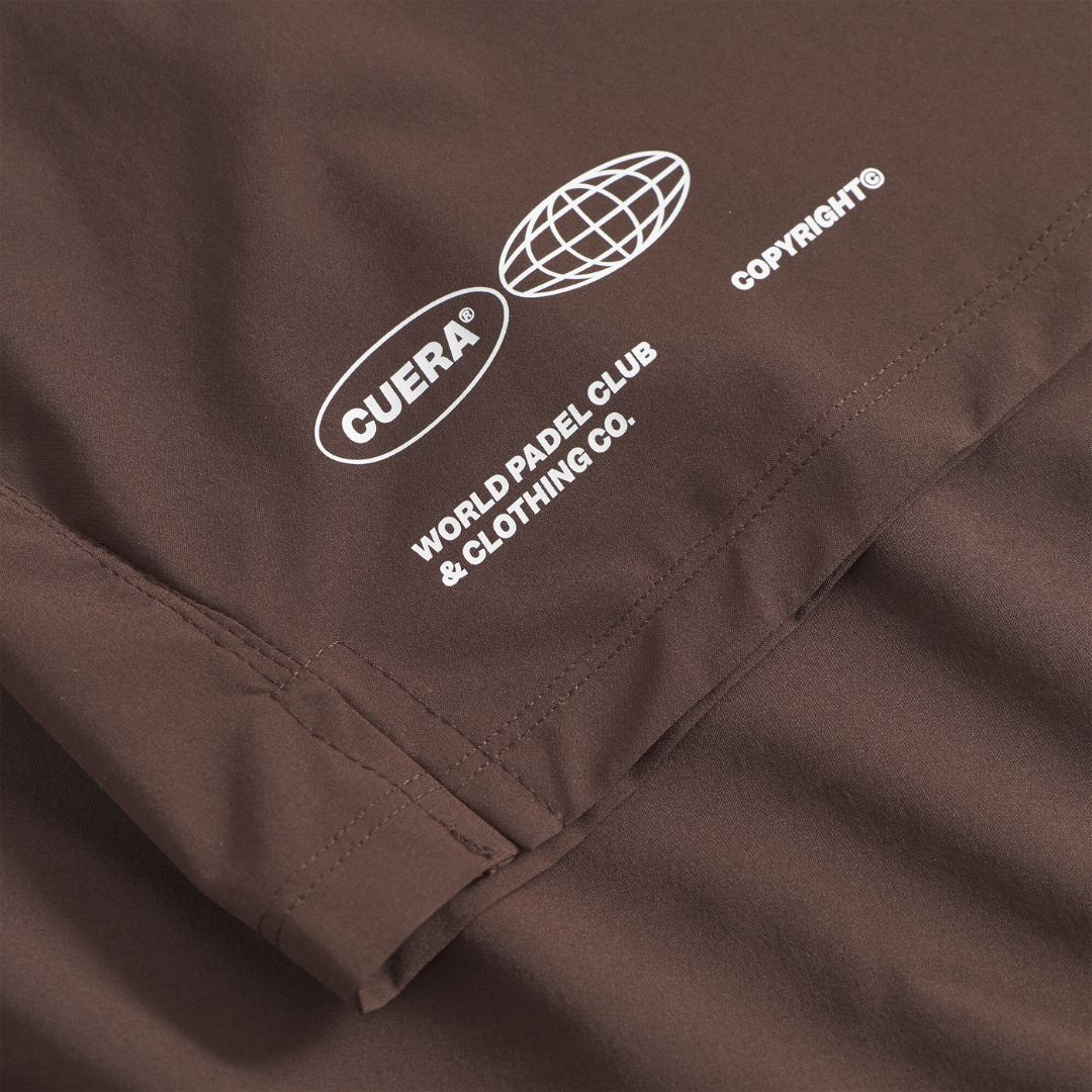 Mens Active Globe Shorts - Dark Brown