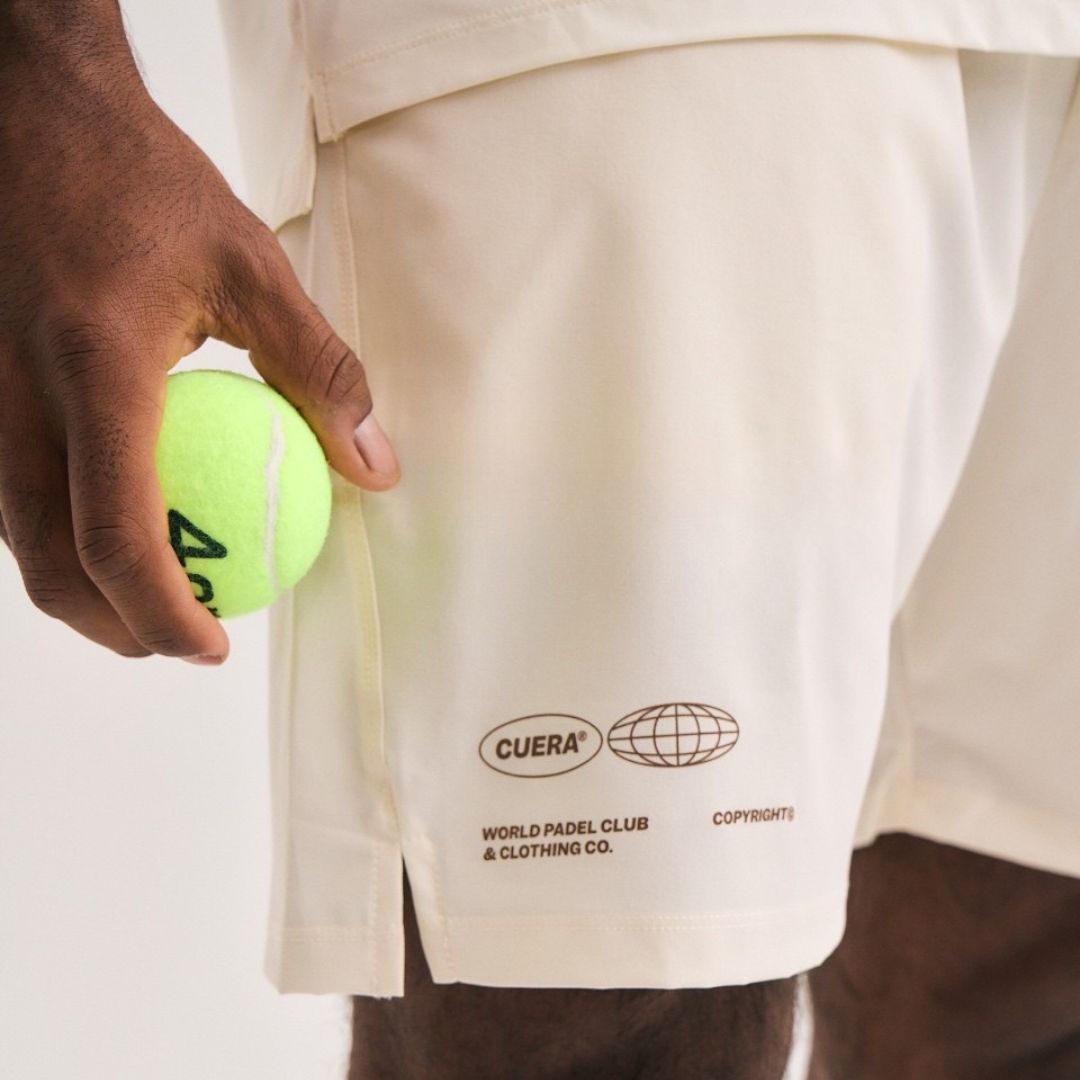 Mens Active Globe Shorts - Off White