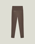 Active Logo Tights Long - Dark Brown