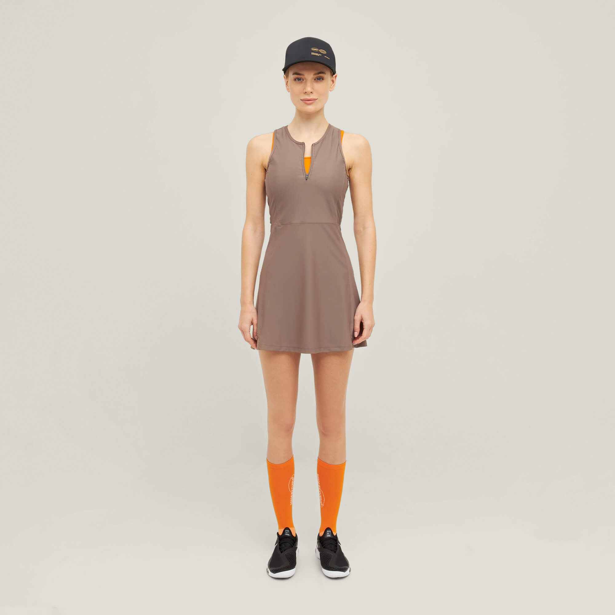 Oncourt Globe Dress - Braun