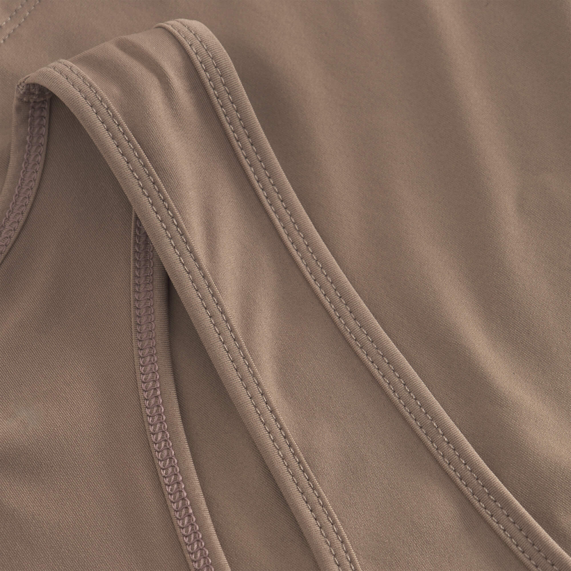 Flame Light Weight Oversized Tank Top - Walnut